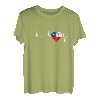 Chile Herz Chilene Herzschlag EKG Puls Chilenischer Stolz T-Shirt