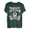 Herren Unterschätze niemals einen alten Mann der Billard spielt T-Shirt
