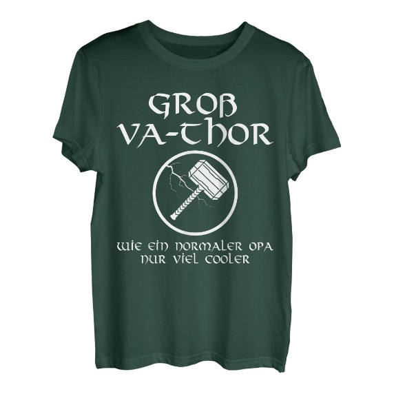 Groß Va-thor Großvater Spruch Opa Vatertag Va-Thor T-Shirt
