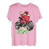 Weihnachtsdesign Weihnachtsmann auf einem Motorrad T-Shirt