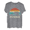 Herren Retro Vater Baby Sohn Tochter Bär Papa Vatertag T-Shirt