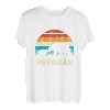 Herren Retro Vater Baby Sohn Tochter Bär Papa Vatertag T-Shirt