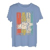Dad hoch 2 Zwillingspapa Papa Zwillinge Vater Zwei Kinder T-Shirt