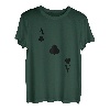 Damen Kartenspiel Kostüm Spielkarte Kreuz Ass Fasching & Karneval T-Shirt