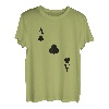 Damen Kartenspiel Kostüm Spielkarte Kreuz Ass Fasching & Karneval T-Shirt