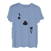 Damen Kartenspiel Kostüm Spielkarte Kreuz Ass Fasching & Karneval T-Shirt