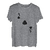 Damen Kartenspiel Kostüm Spielkarte Kreuz Ass Fasching & Karneval T-Shirt