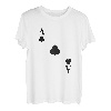 Damen Kartenspiel Kostüm Spielkarte Kreuz Ass Fasching & Karneval T-Shirt