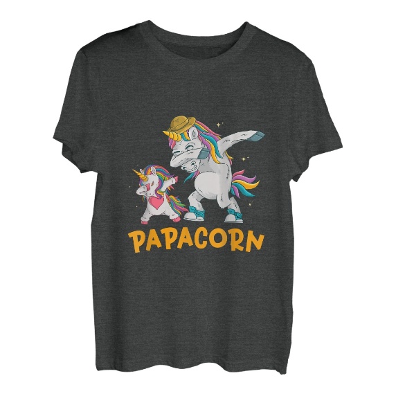 Papacorn Einhorn Vatertag 2022 Männergeschenk T-Shirt