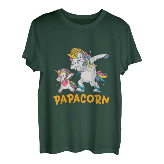 Papacorn Einhorn Vatertag 2022 Männergeschenk T-Shirt