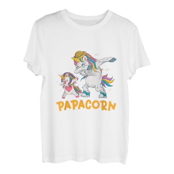 Papacorn Einhorn Vatertag 2022 Männergeschenk T-Shirt