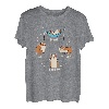 Eat Sleep Wheek Repeat Meerschweinchen, Nagerhöhlen, gewellt T-Shirt