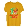 Damen My 1st Christmas As a Mommy Cute Christmas 2022 Rentier Tee T-Shirt