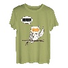 Huhu - Lustiger Eule Spruch Owl Eulen für Herren & Damen T-Shirt
