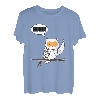 Huhu - Lustiger Eule Spruch Owl Eulen für Herren & Damen T-Shirt