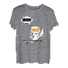 Huhu - Lustiger Eule Spruch Owl Eulen für Herren & Damen T-Shirt