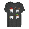Zahn Santa Rentier Elf Weihnachten Pyjama Cool X-Mas Zahnarzt T-Shirt
