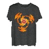 Feuer Drache W20 Würfel Fantasy Rollenspiel Brettspiel Shirt