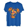 Feuer Drache W20 Würfel Fantasy Rollenspiel Brettspiel Shirt