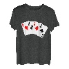 Kartenspiel Karten Straight Flush Pokerspieler Poker Karten T-Shirt
