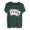 Kartenspiel Karten Straight Flush Pokerspieler Poker Karten T-Shirt