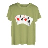 Kartenspiel Karten Straight Flush Pokerspieler Poker Karten T-Shirt