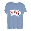 Kartenspiel Karten Straight Flush Pokerspieler Poker Karten T-Shirt
