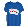 Kartenspiel Karten Straight Flush Pokerspieler Poker Karten T-Shirt