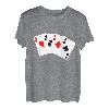 Kartenspiel Karten Straight Flush Pokerspieler Poker Karten T-Shirt