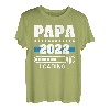 Herren Papa 2022 Laden Vater Vatertag Dad Werdender Vater Loading T-Shirt