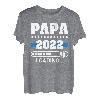 Herren Papa 2022 Laden Vater Vatertag Dad Werdender Vater Loading T-Shirt