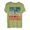 Papitän - Retro Vintage Geschenk für Papa - Vaterag T-Shirt
