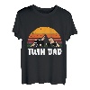 Papa Zwillinge Vater Geschenk Vatertag Papi Bär T-Shirt