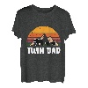 Papa Zwillinge Vater Geschenk Vatertag Papi Bär T-Shirt