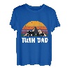 Papa Zwillinge Vater Geschenk Vatertag Papi Bär T-Shirt
