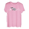 Dachs Herzschlag Hemd Tier für Kind/Frauen/Männer Geschenk T-Shirt