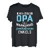 Herren Ich bin stolzer Opa eines wahnsinnig fantastischen Enkels T-Shirt