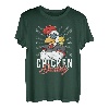 Lustiger Cartoon-Sonnenbrille, Motiv: Huhn und Papa, Gelb T-Shirt