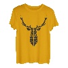 Hirsch Geometrie T-Shirt - Polygon Art Hirsch - Origami