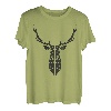 Hirsch Geometrie T-Shirt - Polygon Art Hirsch - Origami