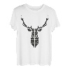 Hirsch Geometrie T-Shirt - Polygon Art Hirsch - Origami