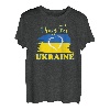 Pray for Ukraine Ukrainische Flagge Herz T-Shirt