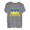 Pray for Ukraine Ukrainische Flagge Herz T-Shirt