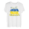 Pray for Ukraine Ukrainische Flagge Herz T-Shirt
