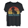Vintage Malteser Hunde Hunderasse Hundeliebhaber Hund T-Shirt