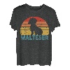 Vintage Malteser Hunde Hunderasse Hundeliebhaber Hund T-Shirt