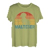 Vintage Malteser Hunde Hunderasse Hundeliebhaber Hund T-Shirt
