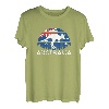 Patriotisches australisches Känguru Australien Flagge T-Shirt