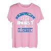 Vater Papa von zwei Töchtern Mädchen Vatertag T-Shirt