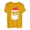 Weihnachtsmann Mütze Sonnenbrille Bart Santa Geschenkidee T-Shirt